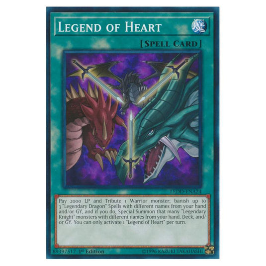 Yu-Gi-Oh! - Legendary Dragon Decks - Legend of Heart (Common) LEDD-ENA24