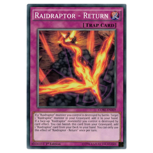 Yu-Gi-Oh! - Clash of Rebellions - Raidraptor - Return (Common) CORE-EN069