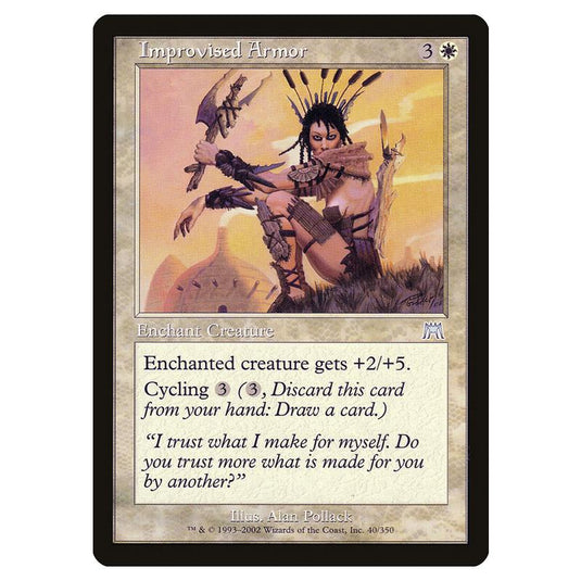 Magic The Gathering - Onslaught - Improvised Armor - 40/350