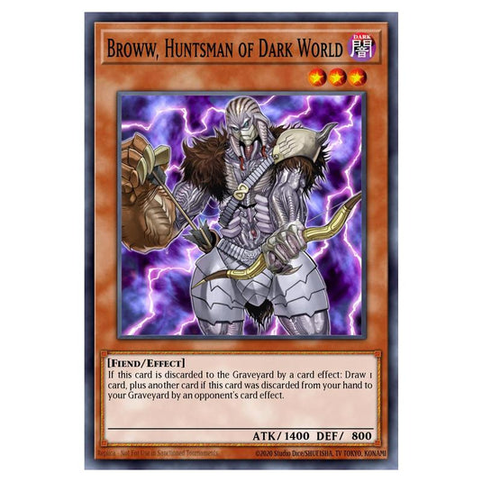 Yu-Gi-Oh! - Legendary Collection 4 - Joey's World Mega Pack - Broww, Huntsman of Dark World (Secret Rare) LCJW-EN243