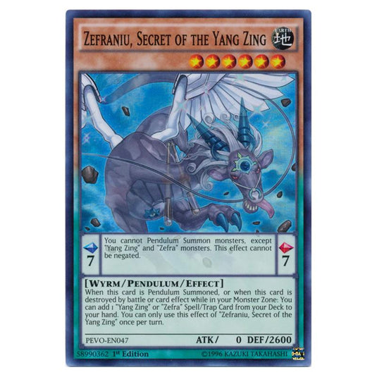 Yu-Gi-Oh! - Pendulum Evolution - Zefraniu, Secret of the Yang Zing (Super Rare) PEVO-EN047