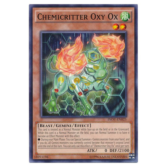 Yu-Gi-Oh! - Invasion - Vengeance - Chemicritter Oxy Ox (Common) INOV-EN025