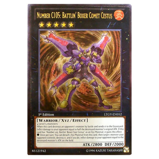 Yu-Gi-Oh! - Lord of the Tachyon Galaxy - Number C105: Battlin' Boxer Comet Cestus (Ultimate Rare) LTGY-EN052