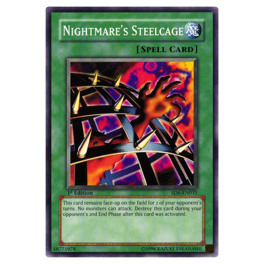 Yu-Gi-Oh! - Structure Deck - Spellcaster's Judgment - Nightmare's Steelcage (Common) SD6-EN031