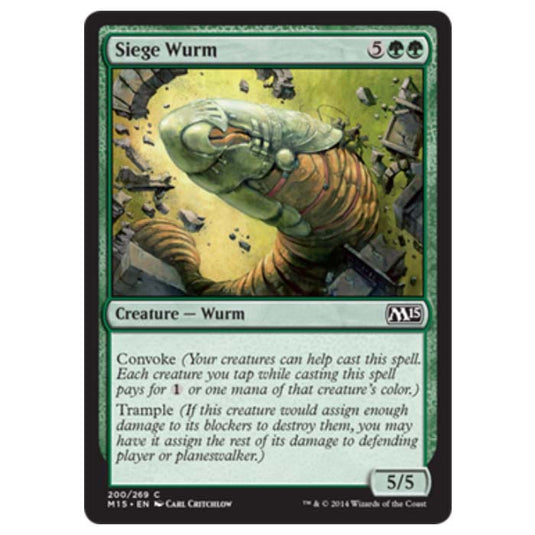 Magic the Gathering - M15 Core Set - Siege Wurm - 200/269