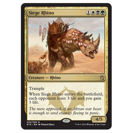 Magic the Gathering - Khans Of Tarkir - Siege Rhino - 200/269