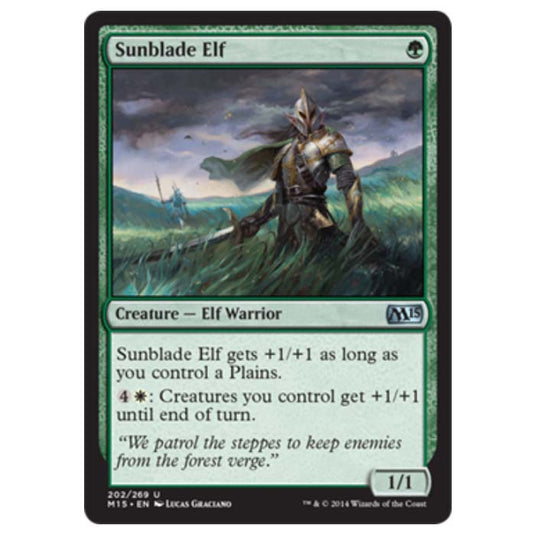 Magic the Gathering - M15 Core Set - Sunblade Elf - 202/269