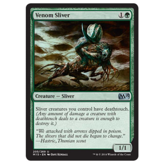 Magic the Gathering - M15 Core Set - Venom Sliver - 205/269