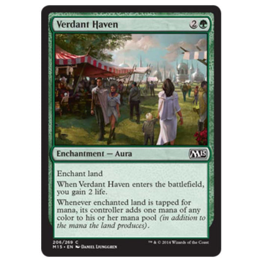 Magic the Gathering - M15 Core Set - Verdant Haven - 206/269