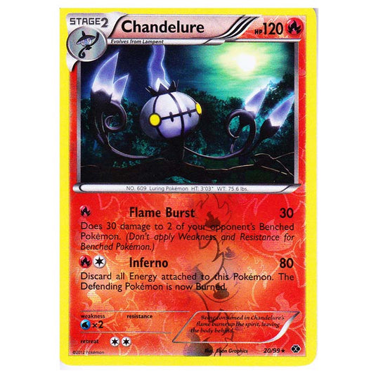 Pokemon - Black & White - Next Destinies - (Reverse Holo) Chandelure 20/99