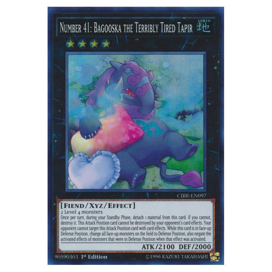 Yu-Gi-Oh! - Circuit Break - Number 41: Bagooska the Terribly Tired Tapir (Super Rare) CIBR-EN097