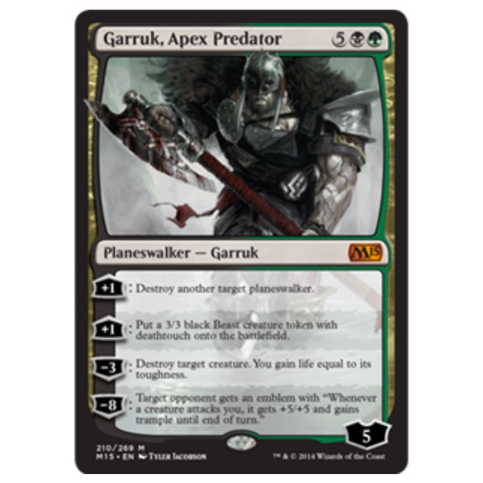 Magic the Gathering - M15 Core Set - Garruk, Apex Predator - 210/269 Magic the Gathering - M15 Core Set - Garruk, Apex Predator - 210/269