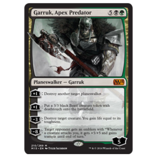 Magic the Gathering - M15 Core Set - Garruk, Apex Predator - 210/269