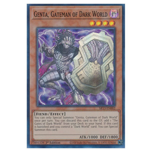 Yu-Gi-Oh! - Structure Deck - Dark World - Genta, Gateman of Dark World (Super Rare) SR13-EN002