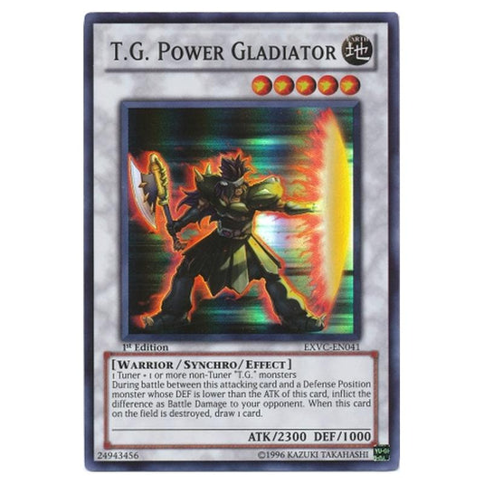 Yu-Gi-Oh! - Extreme Victory - T.G. Power Gladiator (Super Rare) EXVC-EN041