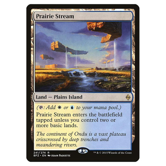 Magic The Gathering - Battle For Zendikar - Prairie Stream - 241/274