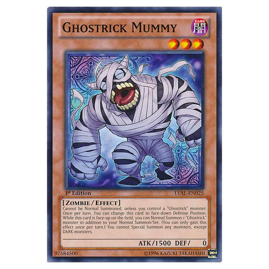 Yu-Gi-Oh! - Legacy of the Valiant - Ghostrick Mummy (Common) LVAL-EN025