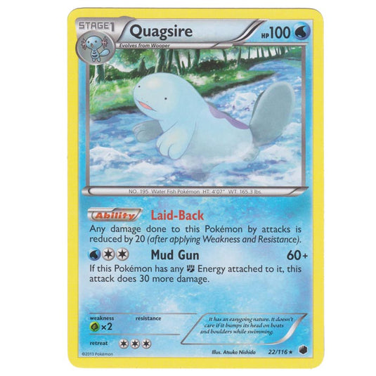 Pokemon - Black & White - Plasma Freeze - Quagsire - 22/116