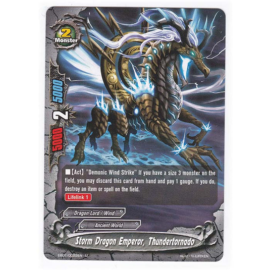 Future Card Buddyfight - Immortal Entities - Storm Dragon Emperor, Thundertornado - 22/48
