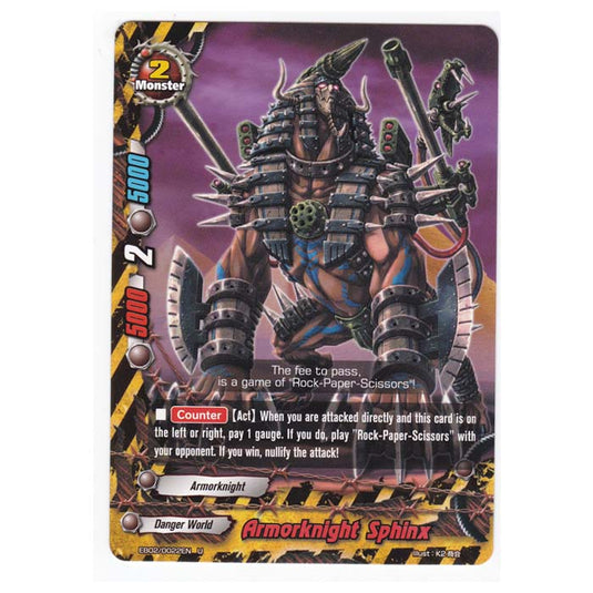 Future Card Buddyfight - Great Clash Dragon VS Danger - Armorknight Sphinx - 22/48