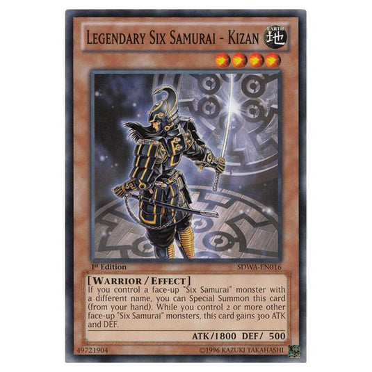Yu-Gi-Oh! - Samurai Warlords Structure Deck - Legendary Six Samurai - Kizan (Common) SDWA-EN016