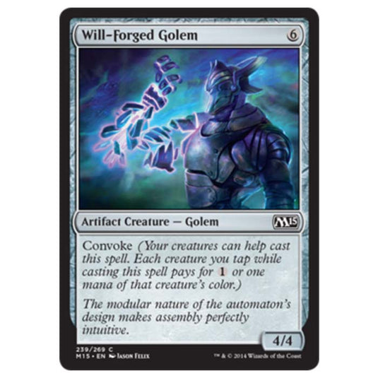 Magic the Gathering - M15 Core Set - Will-Forged Golem - 239/269