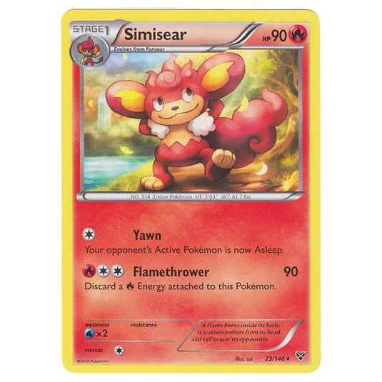 Pokemon - XY Base Set - Simisear - 23/146