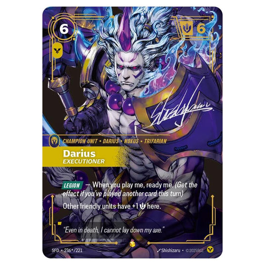 Riftbound: League of Legends TCG - Spiritforged - Darius - Executioner - 236s/221