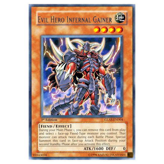 Yu-Gi-Oh! - Gladiator\'s Assault - Evil HERO Infernal Gainer (Rare) GLAS-EN004