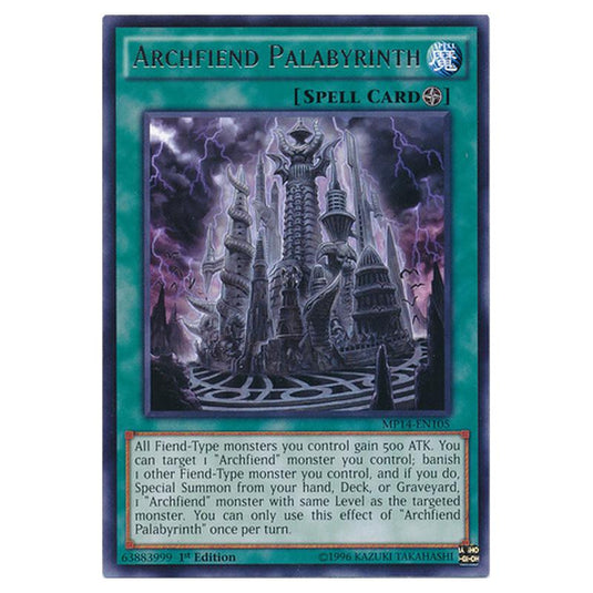 Yu-Gi-Oh! - 2014 Mega-Tin Mega Pack - Archfiend Palabyrinth (Rare) MP14-EN105