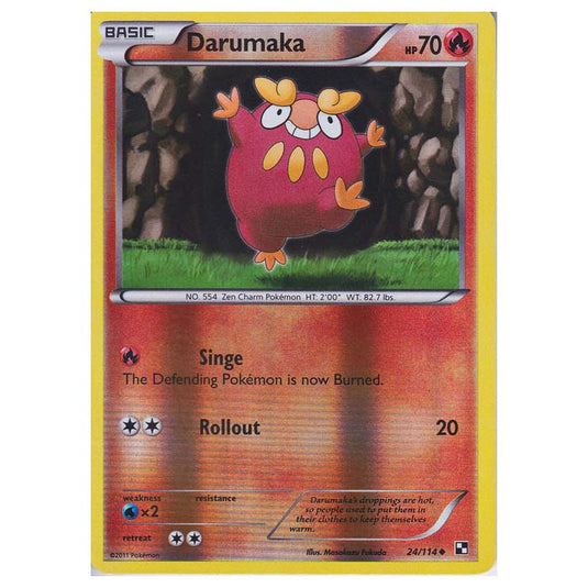 Pokemon - Black & White - (Reverse Holo) Darumaka 24/114