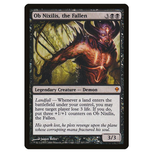 Magic The Gathering - Zendikar - Ob Nixilis, The Fallen - 107/249 (Foil)