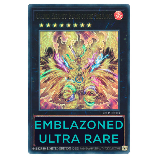 Garunix Eternity, Hyang of the Fire Kings 25LP-EN003c card from the Yu-Gi-Oh! set World Championship 2025 - Limited Pack