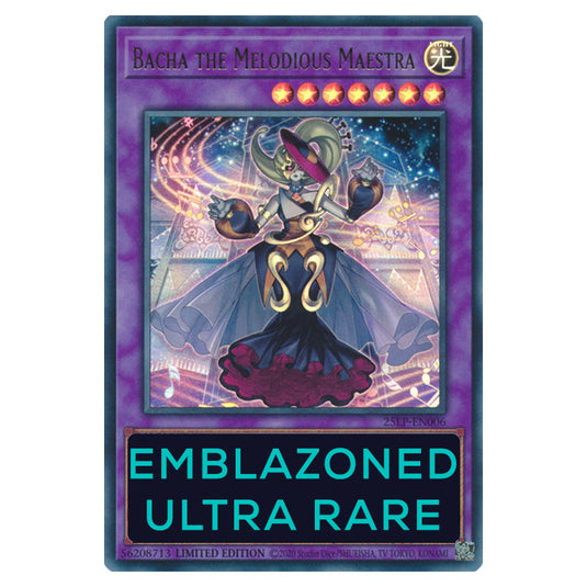Bacha the Melodious Maestra 25LP-EN006c card from the Yu-Gi-Oh! set World Championship 2025 - Limited Pack