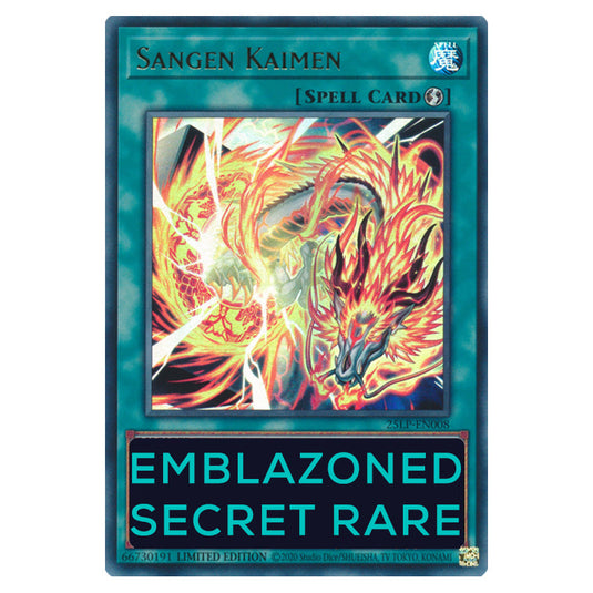 Sangen Kaimen 25LP-EN008d card from the Yu-Gi-Oh! set World Championship 2025 - Limited Pack