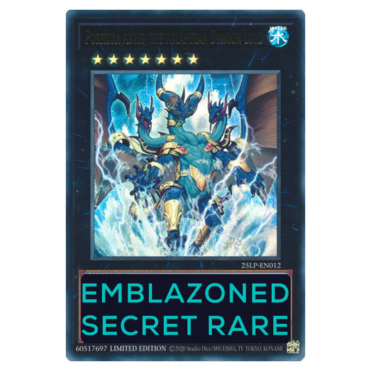 Poseidra Abyss, the Atlantean Dragon Lord 25LP-EN012d card from the Yu-Gi-Oh! set World Championship 2025 - Limited Pack