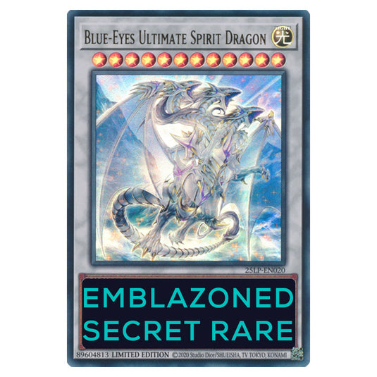 Blue-Eyes Ultimate Spirit Dragon 25LP-EN020d card from the Yu-Gi-Oh! set World Championship 2025 - Limited Pack