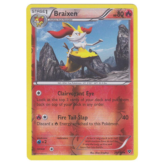 Pokemon - XY Base Set - (Reverse Holo) Braixen - 25/146