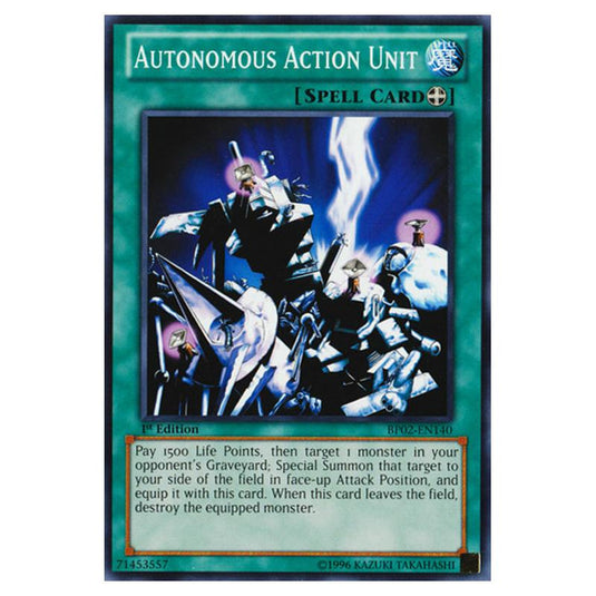 Yu-Gi-Oh! - Battle Pack 2 - War of the Giants - Autonomous Action Unit (Common) BP02-EN140