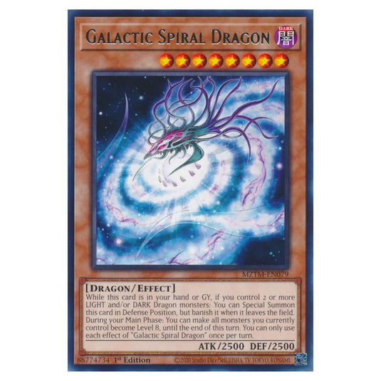 Yu-Gi-Oh! - Maze of the Master - Galactic Spiral Dragon (Rare) MZTM-EN079