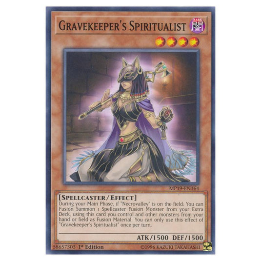 Yu-Gi-Oh! - 2019 Gold Sarcophagus Tin Mega Pack - Gravekeeper's Spiritualist (Common) MP19-EN164