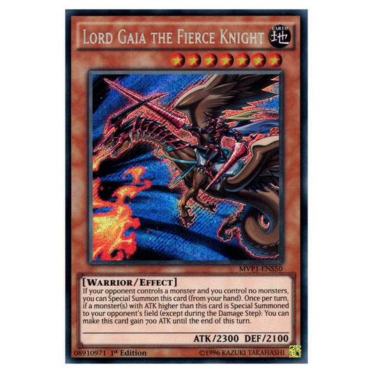 Yu-Gi-Oh! - Yu-Gi-Oh! The Dark Side of Dimensions Movie Pack Secret Edition - Lord Gaia the Fierce Knight (Secret Rare) MVP1-ENS50