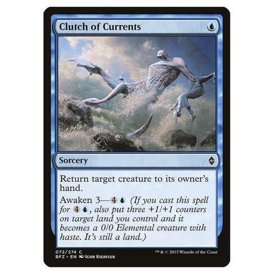 Magic The Gathering - Battle For Zendikar - Clutch Of Currents - 72/274