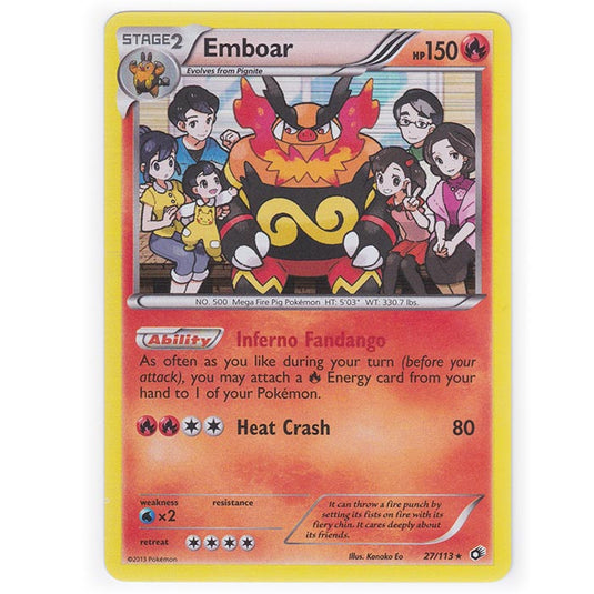 Pokemon - Black & White - Legendary Treasures - Emboar - 27/113