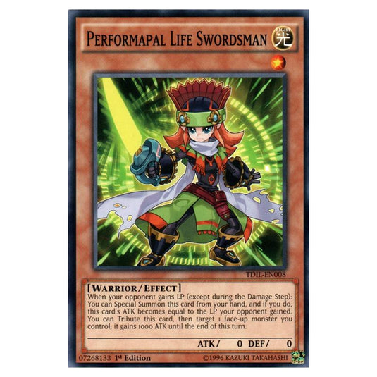 Yu-Gi-Oh! - The Dark Illusion - Performapal Life Swordsman (Common) TDIL-EN008