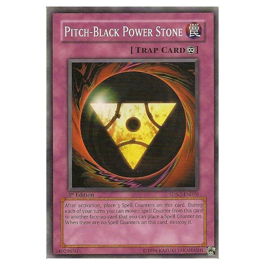 Yu-Gi-Oh! - Spellcaster's Command Structure Deck - Pitch-Black Power Stone (Common) SDSC-EN036