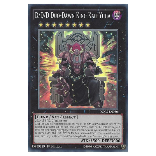 Yu-Gi-Oh! - Dimension of Chaos - D/D/D Duo-Dawn King Kali Yuga (Super Rare) DOCS-EN050