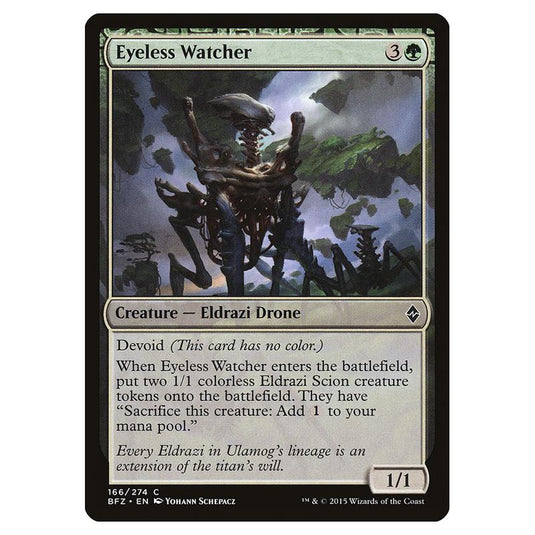 Magic The Gathering - Battle For Zendikar - Eyeless Watcher - 166/274 (Foil)