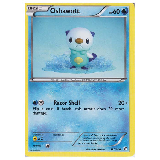 Pokemon - Black & White - Oshawott 28/114