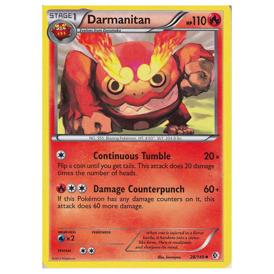 Pokemon - Black & White - Boundaries Crossed - Darmanitan 28/149